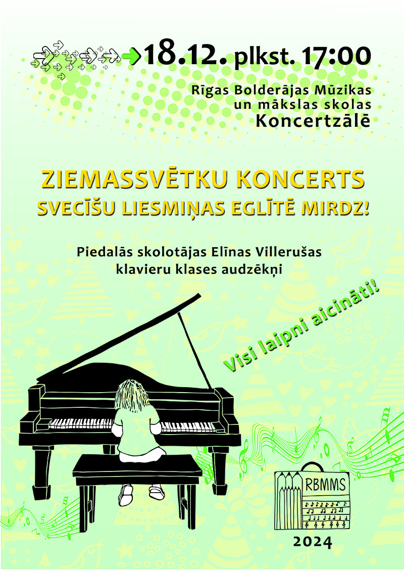 Ziemassvētku koncerts "Svecīšu liesmiņas eglītē mirdz!"