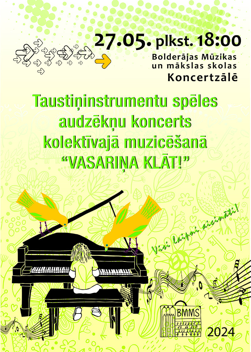 Koncerts kolektīvajā muzicēšanā ,,Vasariņa klāt!"