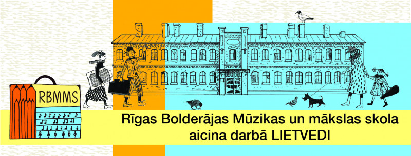 Rīgas Bolderājas Mūzikas un mākslas skola aicina darbā LIETVEDI