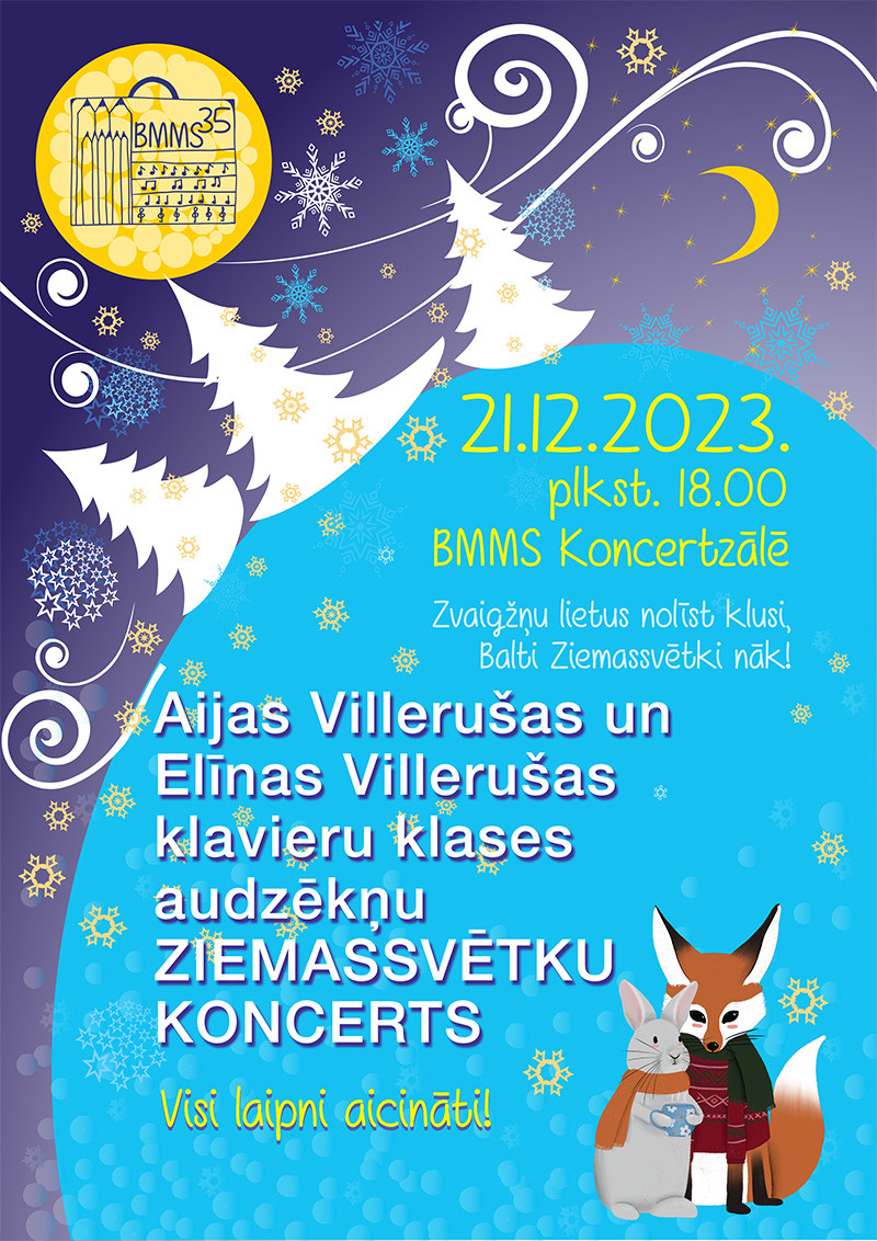 Aijas Villerušas un Elīnas Villerušas klavieru klases audzēkņu koncerts