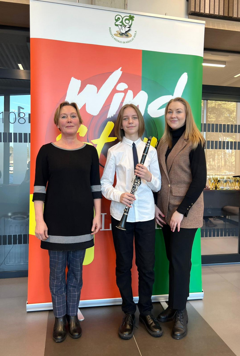 RBMMS panākumi Starptautiskajā pūšaminstrumentu spēles jauno izpildītāju konkursā "WIND STARS 2026"